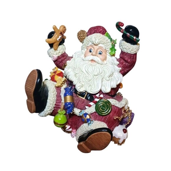 NEW Fitz & Floyd Music Box Santas Sweets Musical Christmas Jolly Old St Nicholas - Picture 2 of 4